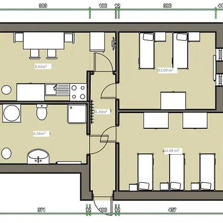 5 Bett Monteurwohnung In Atzendorf, Stassfurt